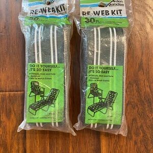 Garden Paradise Re-Web Kit with dark green and White Stripes